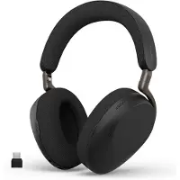 LTPRTZ Kabelloser Bluetooth-Kopfhörer – Mikrofon-Kopfhörer – Fokus auf Arbeit – Adaptive Geräuschunterdrückung – 25 Stunden Akkulaufzeit – Schwarz