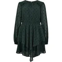 Apricot Partykleid "Midikleid", Damen, Gr. 14, N-Gr, gewebt, grün, gewebt, , Modisch, normal, U-Boot-Ausschnitt, Knopf, Kleider Partykleid, mit Flock-Print