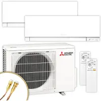 Mitsubishi Electric Mitsubishi Multisplit Klimaanlage | MSZ-EF | 2x 3,5 kW | White | Quick-Connect
