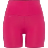 LASCANA Shorts , Damen, Gr. 36/38, N-Gr, pink, Single Jersey, Obermaterial: 95% Baumwolle, 5% Elasthan, unifarben, Basic, kurz, Hosen Shorts, mit breitem Bündchen und Logodruck, Loungewear