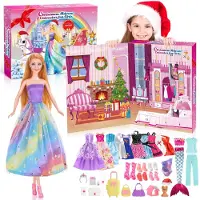 OCreon Adventskalender 2025 für Kinder – 24 Überraschungen – Mit Figuren, Kleidung und Accessoires – Ein Geschenk für Mädchen im Alter von 3 bis 10 Jahren