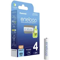 Panasonic Sanyo BK-4MCDE/4BE, Wiederaufladbarer Akku, AAA, 1,2 V, 4 Stück(e), 800 mAh, Weiß