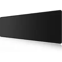 Merkloos Große Gaming-Mauspad, schwarz, mit rutschfestem Gummiboden, 119,9 x 39,9 cm