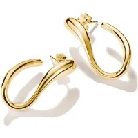 Thomas Sabo Vergoldete Creolen mit Geschwungenem Design