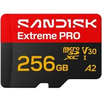 SanDisk MicroSDXC Extreme Pro 256GB UHS-I- 250/170MB/s- 5K- 4K UHD