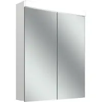 Schneider LOW plus 15 LED Spiegelschrank, 2 Türen 30/30cm, 595x147x747mm, Beleuchtung oben