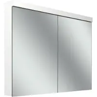 Schneider LOW plus LED-Spiegelschrank, 2 Türen 50/50cm, 995x120x747mm, Beleuchtung oben, 172.100.02.0201, Ausführung: EU-Norm/Korpus weiss/3000K