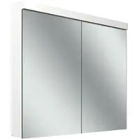 Schneider LOW plus LED-Spiegelschrank, 2 Türen 45/45cm, 895x120x747mm, Beleuchtung oben, 172.090.02.0201, Ausführung: EU-Norm/Korpus weiss/3000K