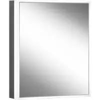 Schneider GLOW classic HCL Spiegelschrank, eine Tür 50cm, Anschlag links, 525x158x731mm, rundum Beleuchtung, stufenlos dimmbar, 182.052.02.44, Ausführung: EU-Norm/Korpus schwarz matt