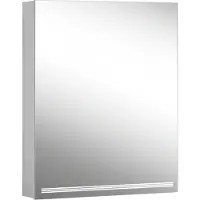 Schneider GRACE LED Spiegelschrank, 1 Tür 60cm, Anschlag links, 595x120x700mm, 4000K, silber eloxie