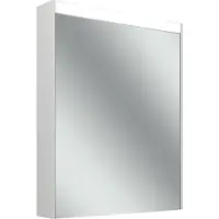 Schneider OBJECT Line Comfort LED-Spiegelschrank, eine Tür 60cm, wechselbarer Anschlag, 595x123x743mm, Beleuchtung oben, 204.060.02.0201, Ausführung: EU-Norm/Korpus weiss/3000K