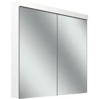 Schneider LOW plus LED-Spiegelschrank, 2 Türen 40/40cm, 795x120x747mm, Beleuchtung oben, 172.080.02.0201, Ausführung: EU-Norm/Korpus weiss/3000K