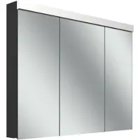 Schneider LOW plus LED Spiegelschrank, 3 Türen 30/40/30cm, 995x120x747mm, Beleuchtung oben