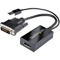 StarTech.com .com DVI auf DisplayPort Adapter - USB Power - 1920 x 1200 - DVI auf DisplayPort Konverter - Video Adapter - DVI-D auf DP, 0,254 m, DVI-D, DisplayPort, Stecker, Buchse, Gerade