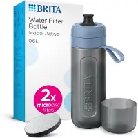Brita Active blaue 2-Scheiben-Filterflasche