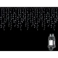 Salcar Eisregen Lichterkette 10m 400 LED Kaltweiß Außenbeleuchtung Eiszapfen