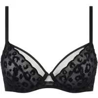 Chantelle Bügel-BH "GIRLS", Damen, Gr. 95, Cup C, schwarz, Obermaterial: 91% Polyamid, 9% Elasthan, BHs Bügel-BH, Tüll, Blickdichtes Gewebe, Velvet