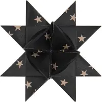 Sonstige Verlage Fröbelsterne, schwarz, Sterne, 60 StreifenMIX, 120 g/m²