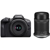 Canon EOS R100 + RF-S 18-45mm F4.5-6.3 IS STM + RF-S 55-200mm F5-7.1 IS STM Kit, 24,1 MP, 6000 x 4000 Pixel, CMOS, 4K Ultra HD, 309 g, Schwarz