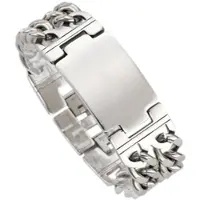 Firetti Armband "Schmuck Geschenk Armkette ID-Platte, Panzerkette", silber (silberfarben), Armbänder, 21cm, Edelstahl, Armband