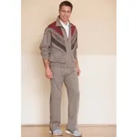 Witt Freizeitanzug "Freizeitanzug Freizeitanzug", Herren, Gr. 28, braun (taupe), Jacquard, , Basic, gerade, Sportanzüge Freizeitanzug