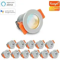 Longlife LED Smartes MiBoxer LED Einbaustrahler Set 3W 12V IP66 - Lichtfarbe: CCT Dual Weiß -...