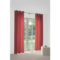 Wirth Vorhang "NEUFAHRN" Gr. 2, rot, B:135cm H:175cm, Jacquard, Polyacryl, Polyester, Gardinen, Vorhang