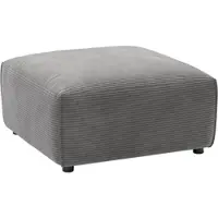 Home affaire Hocker "Glimminge auch in Breitcord, Feincord und Easy care-Bezug", grau (dunkelgrau), B:80cm H:42cm T:80cm, 12% Polyacryl, 88% Polyester, Hocker, Hocker, passend zur Serie "Glimminge"