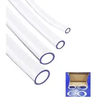 Markenlos Schlauchset Transparent, 2mm 3mm 4mm 5mm ID, 12 Meter Länge, Multifunktionale Schläuche