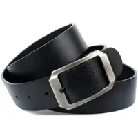 Anthoni Crown Ledergürtel , Damen, Gr. 105, schwarz, Leder, unifarben, Gürtel Ledergürtel, mit satinierter Schließe