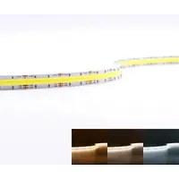 Longlife LED 24V COB LED Streifen CCT 2700 bis 6500K 5m 640 LED/m dimmbar IP20 10mm - Lichtfa...