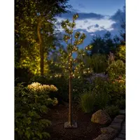 Northpoint LED Baum Tannenbaum Nadelbaum Braun 3,6W 150 LEDs 150cm hoch