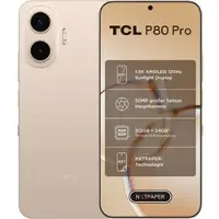 TCL Smartphone "P80 Pro 8+512GB", Energieeffizienz: A, beige (sunlit gold), 512 GB, Mobiltelefone, NXTPAPER-Technologie, Smartphone