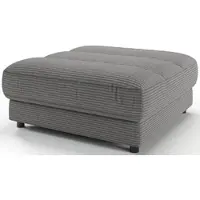 Candy Polsterhocker 3C "Stripes", grau (dunkelgrau), B:100cm H:43cm T:100cm, 88% Polyester, 12% Polyacryl, Hocker, Polsterhocker, Passend zur Serie Stripes