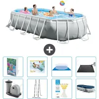 Intex Prism Frame Pool Oval - 503x274x122 cm - 7-teilig S567