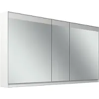 Schneider FILO HCL Spiegelschrank, Unterputz, Lichtband oben, 1495x147x759mm, 3 Türen, 2 Steckdosen