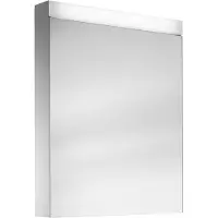 Schneider PATA LED-Spiegelschrank, eine Tür 60cm, wechselbarer Anschlag, 595x120x756mm, Beleuchtung oben dimmbar, 161.060.02.02