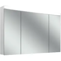 Schneider LOW plus 15 LED-Spiegelschrank, 3 Türen 30/60/30cm, 1195x147x747mm, Beleuchtung oben, 172.321.02.02, Ausführung: EU-Norm/Korpus weiß/4000K