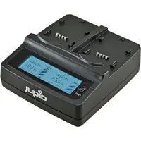 Jupio Duo Ladegerät 45W für 2 Li-Ion Akkus - universal (bei Verwendung von Reduzierstücken)