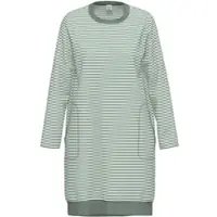 Ammann Nachthemd "Damen Nachthemd 1/1 Arm Women Nightwear", Damen, Gr. 40, N-Gr, grün (balsam grün), Basic, gerade, Rundhals, Gerade, Kleider Nachthemd
