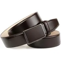 Anthoni Crown Ledergürtel , Herren, Gr. 85, braun, Leder, unifarben, Gürtel Ledergürtel, für Anzüge in Dunkelbraun