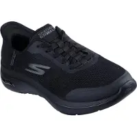 SKECHERS Sportliche Slipper Damen 736B6563686572735F313235333139 Schwarz 39 EU