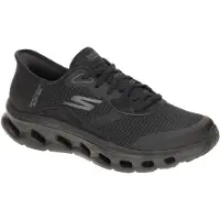 SKECHERS Damen Go Walk Glide-Step 2.0 Belah Slip-InTurnschuhe, Black Textile/Tri