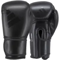 Adidas Boxhandschuhe PERFORMANCE "Power 100 Training Gloves" Gr. 16, schwarz (schwarz, schwarz), Boxhandschuhe, 16 16, Kunstleder, Boxhandschuhe