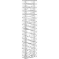 Syfax Gabione mit 3,5 mm Draht und 5x5 cm Maschen 50x20x200 cm