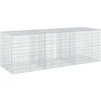 Syfax Gabione mit 3,5 mm Draht und 5x10 cm Maschen 300x100x100 cm