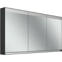 Schneider FILO HCL Spiegelschrank, Unterputz, Lichtband oben, 1495x147x759mm, 3 Türen, 2 Steckdosen