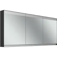 Schneider FILO HCL Spiegelschrank, Unterputz, Lichtband oben, 1795x147x759mm, 3 Türen, 2 Steckdosen
