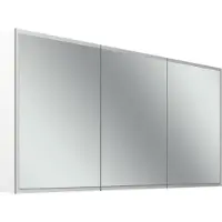 Schneider GLOW D2W Spiegelschrank, 3 Türen 50/50/50cm, 1513x136x736mm, rundum Beleuchtung, Dim2Warm, 218.151.02.02