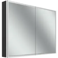 Schneider GLOW D2W Spiegelschrank, 2 Türen 50/50cm, 1013x136x736mm, rundum Beleuchtung, Dim2Warm, 218.100.02.44